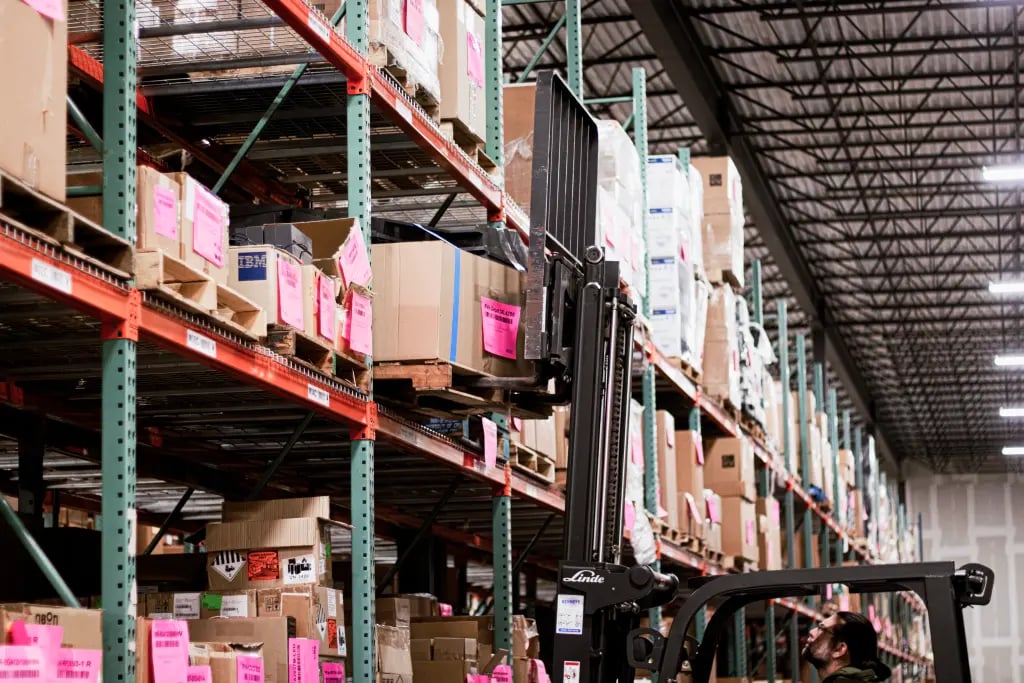 warehouse forklift