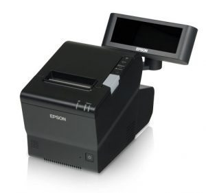 Epson Receipt printer with associate facing screen